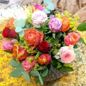 Einfach bunte Rosen